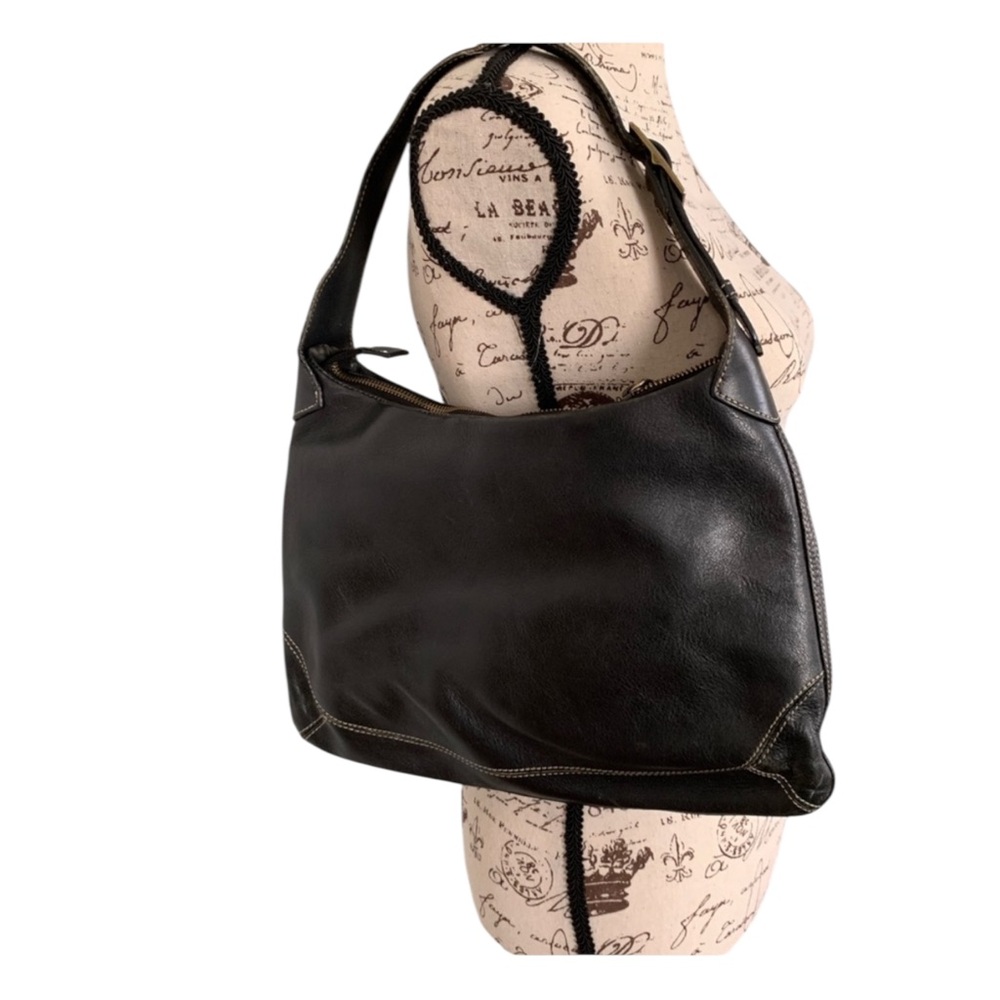J. Crew Black Leather Bag